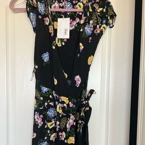 FREE PEOPLE floral wrap maxi dress